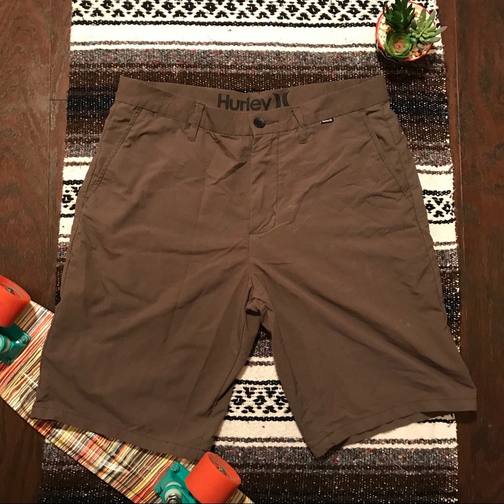 Hurley Nike Dri-Fit Brown Shorts
